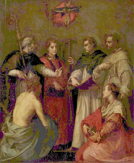 Andrea del Sarto Disput ber die Dreifaltigkeit